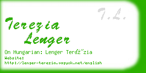 terezia lenger business card